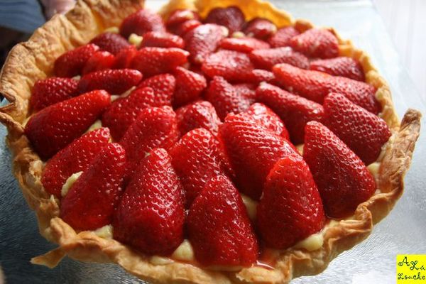 Tarte Aux Fraise Sur Crème Patissière - Recette : A La Louche...