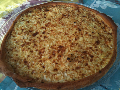 Recette de la tarte aux echalottes façon marc