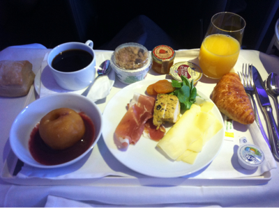 J ai teste pour vous le petit déjeuner air France en classe affaire. 