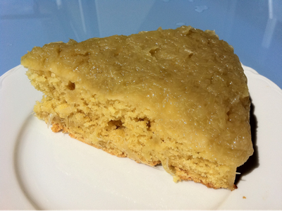Gâteau renverse a la rhubarbe, par Catherine 