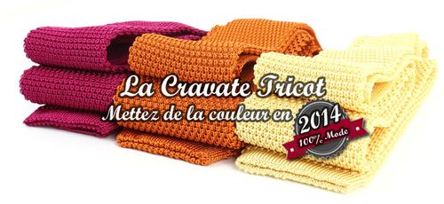 Cravate Tricot soie METTEZ DE LA COULEUR