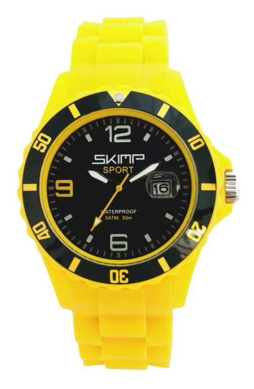 Montre Silicone  Skimp 42mm Yellow Cab  jaune