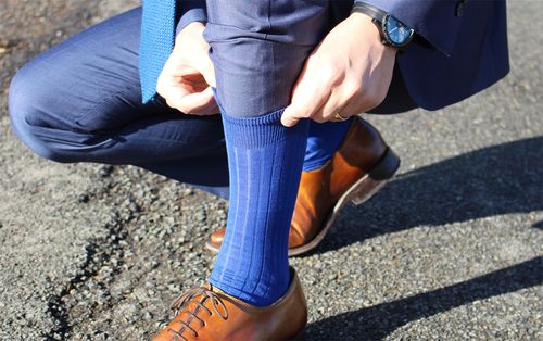 Chaussettes bleu